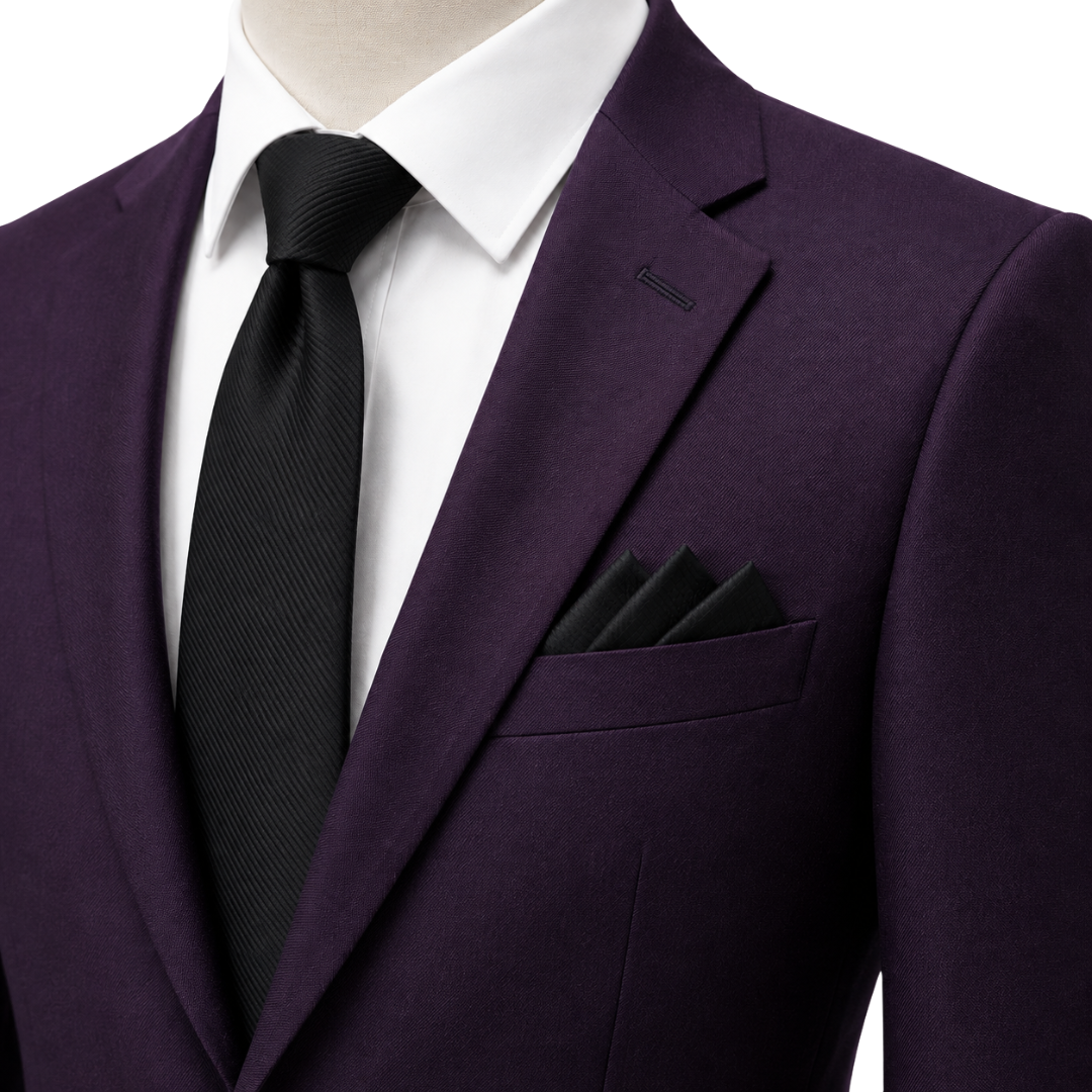Dark Plum Tailored Two-Piece Suit | Voonken Dowz