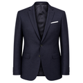 Navy Tailored Wool-Blend Blazer | Voonken Dowz