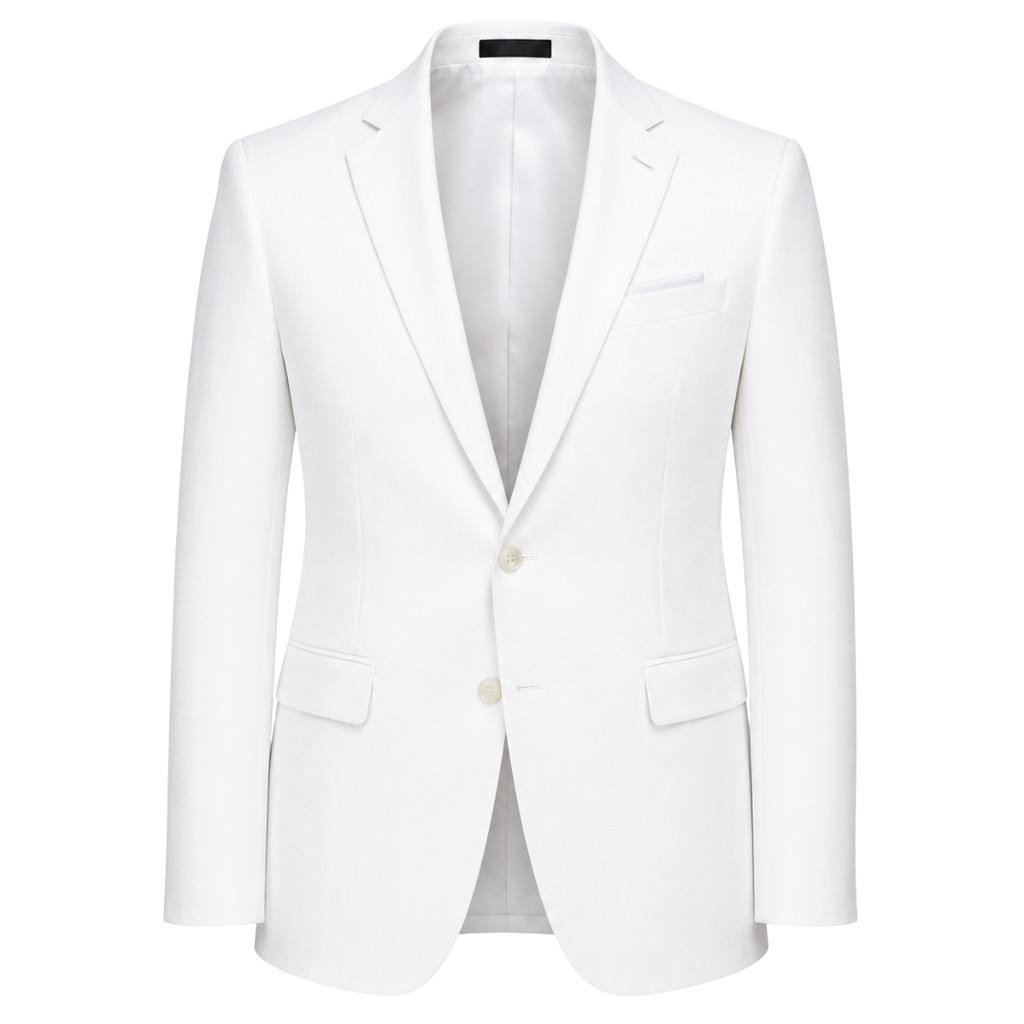 Ivory White Tailored Blazer | Voonken Dowz