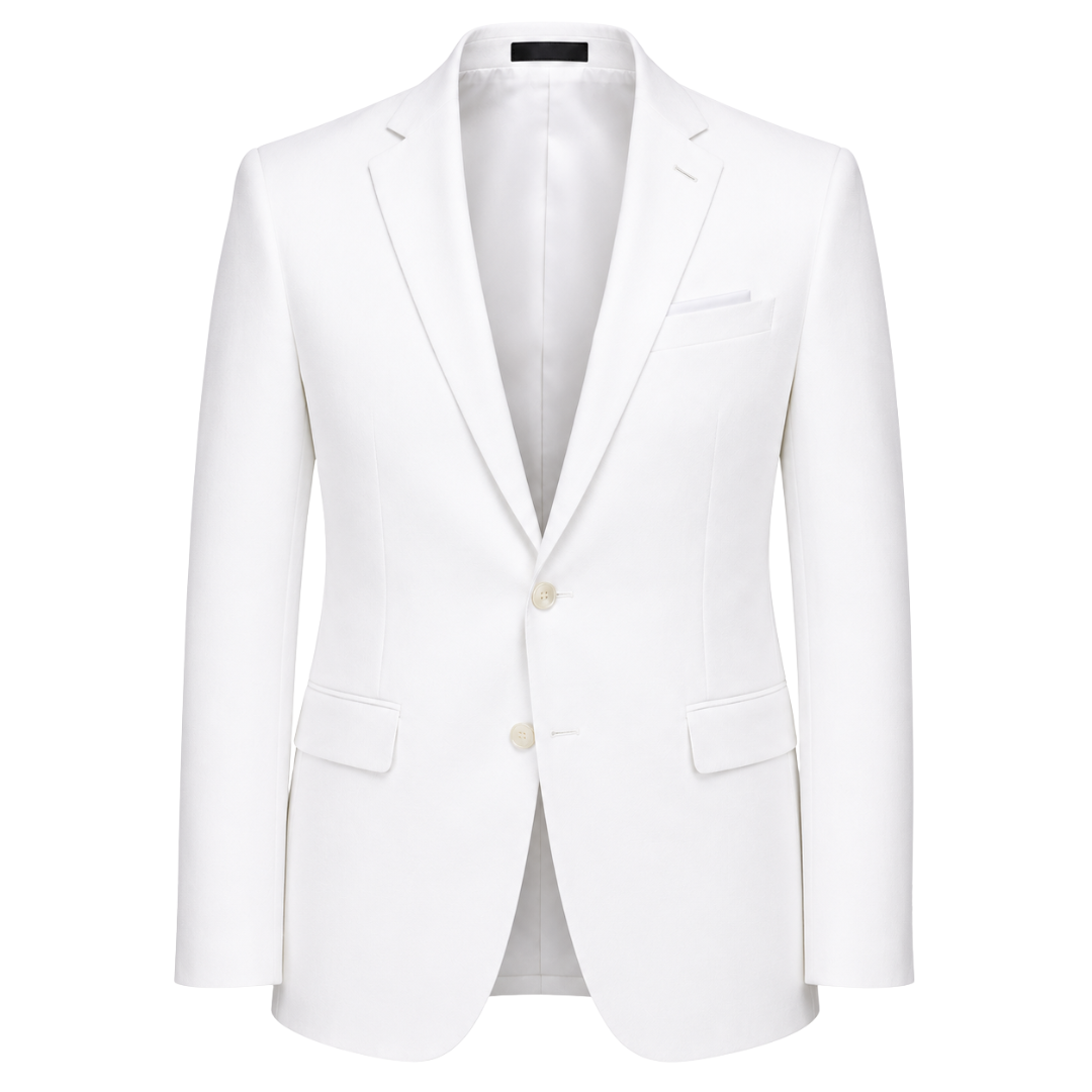 Ivory White Tailored Blazer | Voonken Dowz