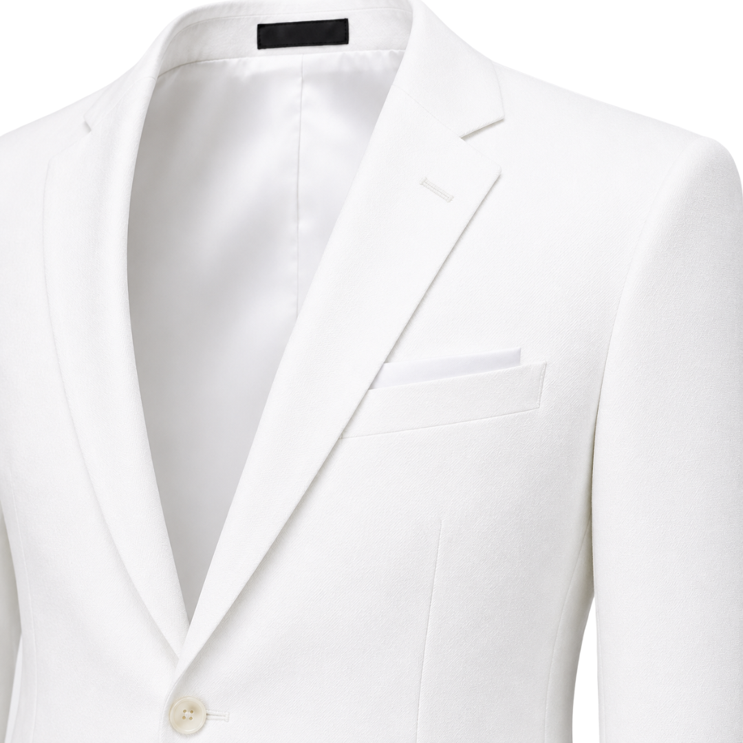 Ivory White Tailored Blazer | Voonken Dowz