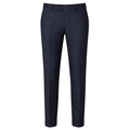Navy Tailored Wool-Blend Dress Trousers | Voonken Dowz